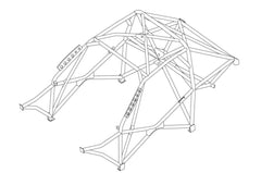 BMW 1 Series E81 E82 E87 International Multipoint T45 roll cage kit. FIA Certificated