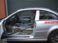 BMW E46 4dr Step 2 International Multipoint T45 roll cage kit. FIA Certificated