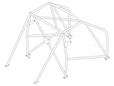 FORD Fiesta Mk5+6+ST150 International Bolt-in CDS roll cage. FIA Certificated