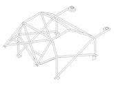 HONDA Civic EG6 International Multipoint T45 roll cage kit. FIA Certificated