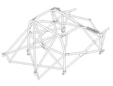 HONDA Civic inc Type R FN2 2007 (Race) International Multipoint T45 roll cage kit. FIA / MSUK Certificated
