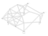 HONDA Integra 'R' DC2 International Multipoint T45 roll cage kit. FIA Certificated