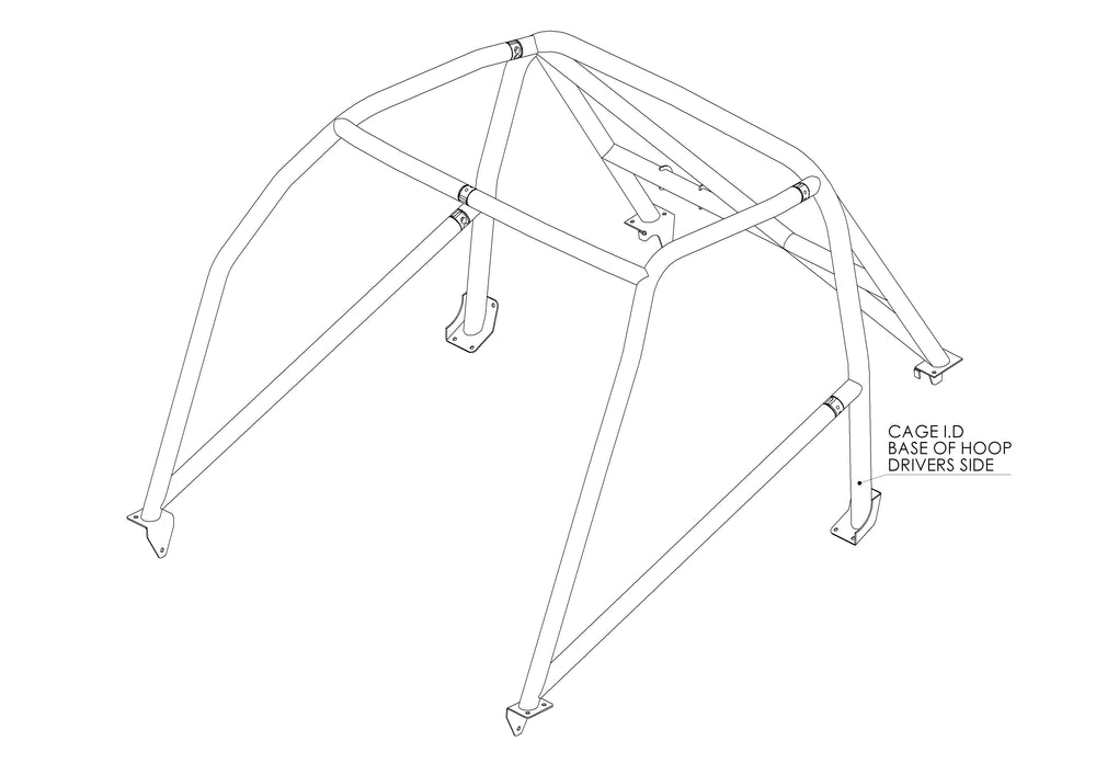 MG MGB GT Bolt-in T45 roll cage MS UK Compliant to Appendix K