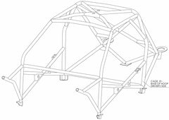 MITSUBISHI Galant Multipoint cage. FIA compliant