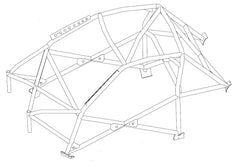 PORSCHE 996 International Multipoint T45 roll cage kit. FIA Certificated