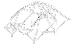 SUBARU Impreza GVB GrpN International Multipoint T45 roll cage kit. FIA Certificated