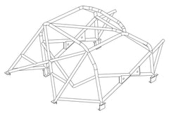 TOYOTA Starlet EP82 Multipoint T45 roll cage kit