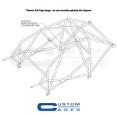 TRIUMPH TR3 Historic CDS roll cage kit. MS UK Compliant to Appendix K