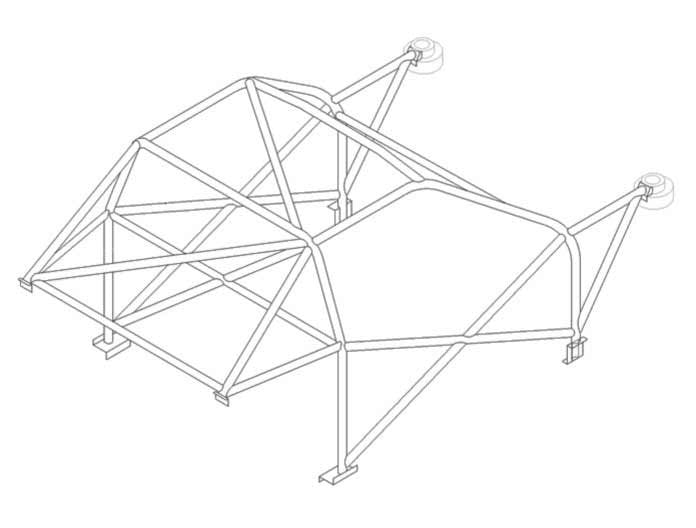 VOLKSWAGEN Corrado Multipoint T45 roll cage kit