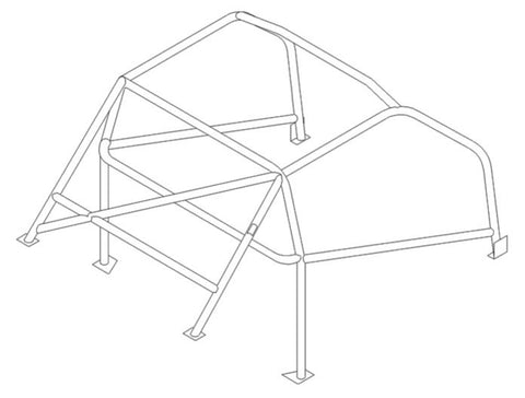 ALFA ROMEO Guilia Saloon Historic T45 roll cage kit. MS UK Compliant to Appendix K 