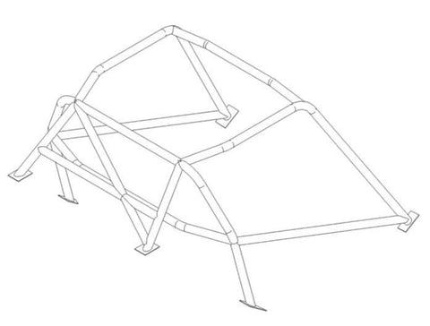 ALFA ROMEO TZ Historic T45 roll cage kit. MS UK Compliant to Appendix K 