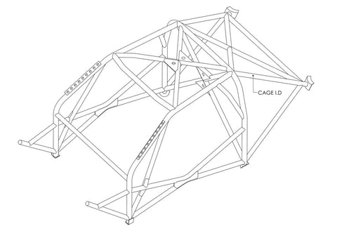 AUDI 80 S2 Multipoint T45 roll cage kit 