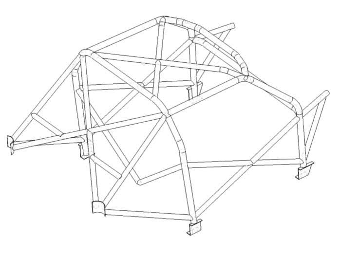 AUDI TT MK1 Multipoint T45 roll cage kit