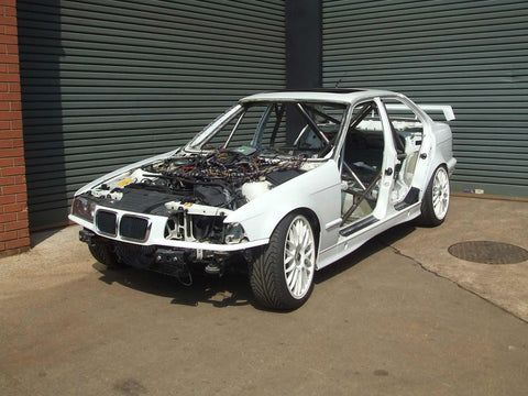 BMW E36 4dr Step 2 International Multipoint T45 roll cage kit. FIA Certificated 