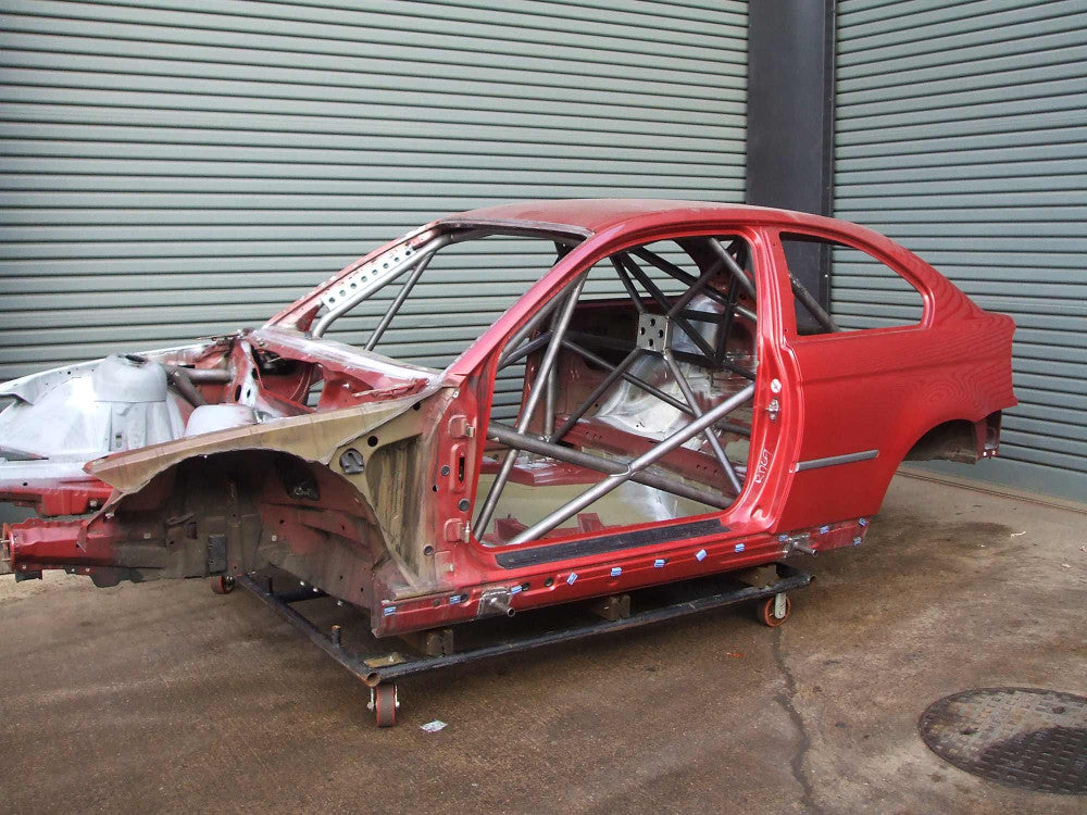 BMW E46 Compact International Multipoint T45 roll cage kit. FIA Certificated