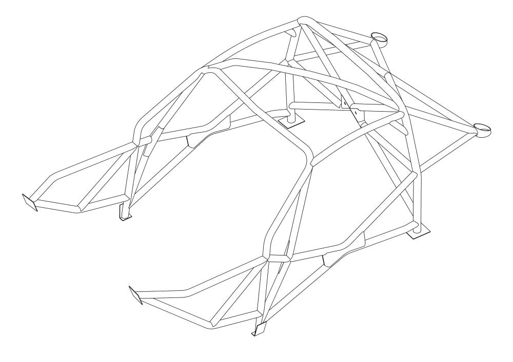 BMW Z4 Coupe Multipoint T45 roll cage kit