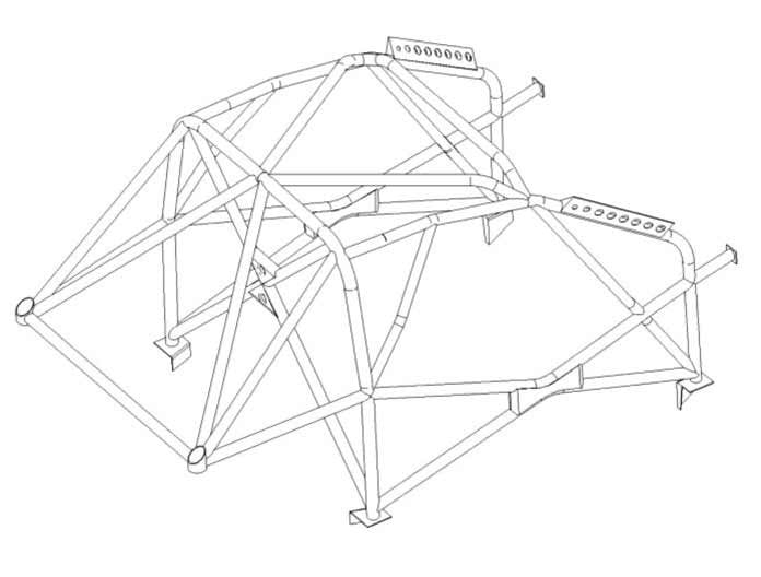 CITROEN C1 Multipoint CDS roll cage kit