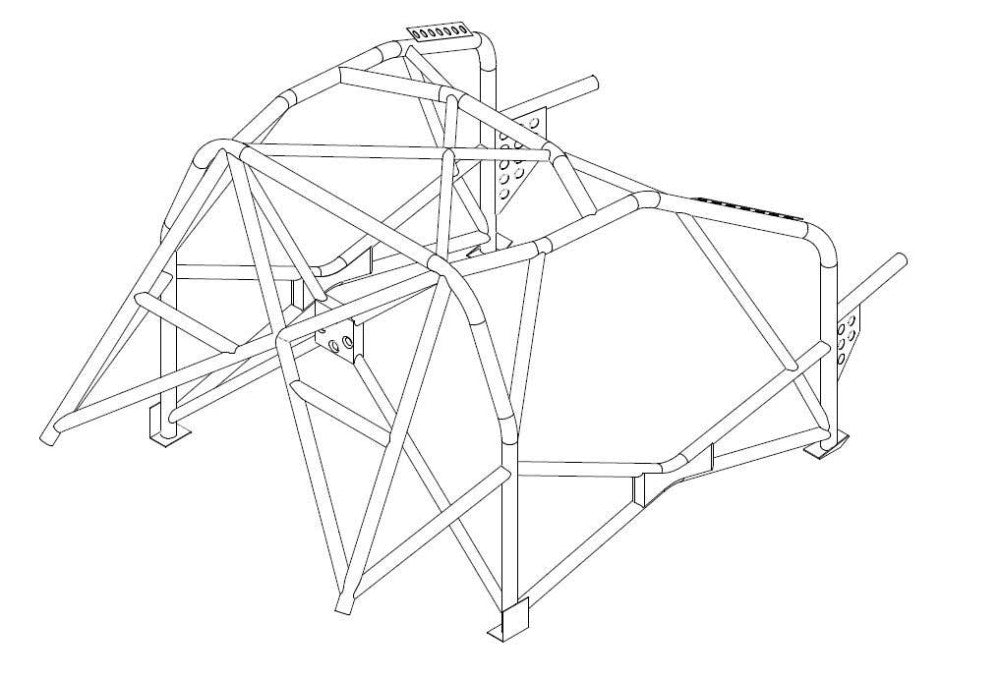 CITROEN C2 International Multipoint T45 roll cage kit. FIA Certificated