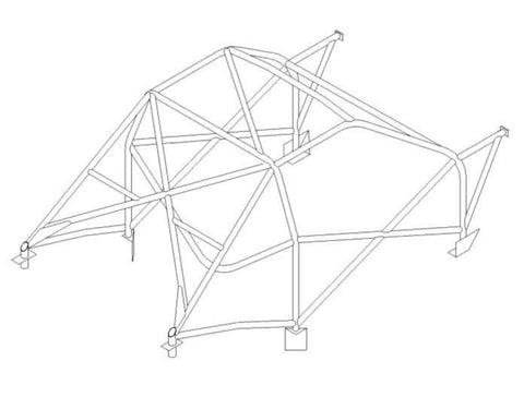 CITROEN ZX International Multipoint T45 roll cage kit. FIA Certificated 