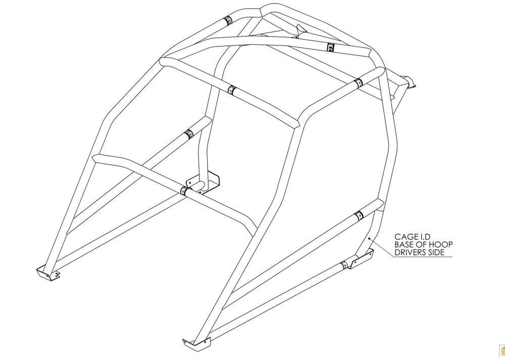 Lotus Elite Historic T45 roll cage kit  FIA Certificated Appendix K 