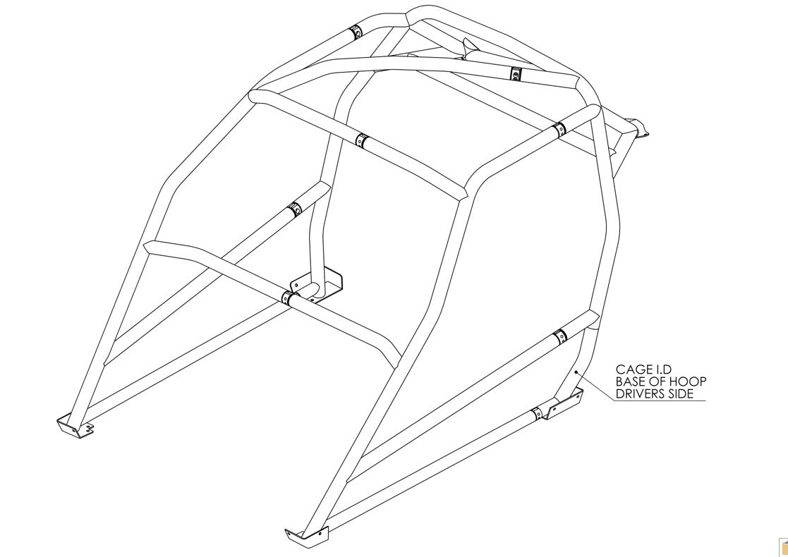 Lotus Elite Historic T45 roll cage kit  FIA Certificated Appendix K 