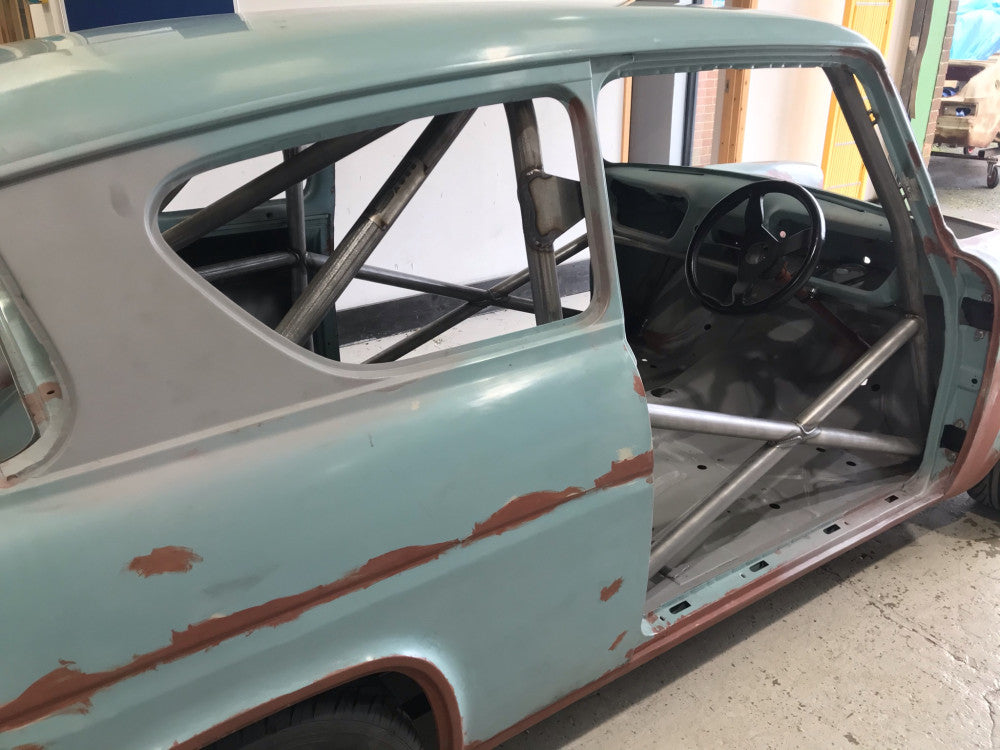FORD Anglia Historic CDS roll cage kit. MS UK Compliant to Appendix K