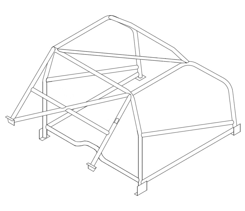 FORD Capri Mk1 Historic T45 roll cage kit. MS UK Compliant to Appendix K