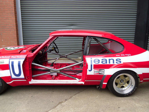 FORD Capri Mk2 Historic T45 roll cage kit. MS UK Compliant to Appendix K 