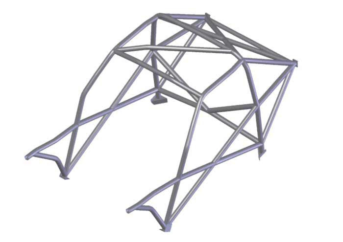 FORD Escort Mk1 International Multipoint T45 roll cage kit. FIA Certificated 