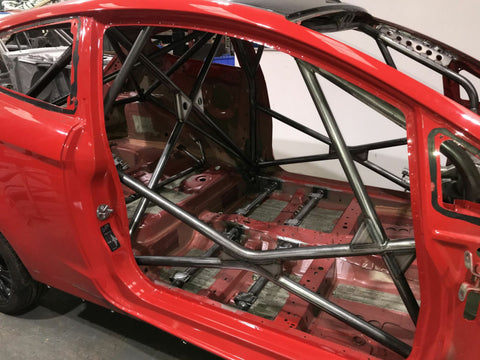 FORD Fiesta MK7 International Multipoint T45 roll cage kit. FIA / MSUK Certificated 