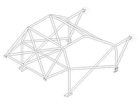 FORD Fiesta Mk1/Mk2 Multipoint CDS roll cage kit 