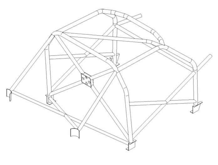 FORD Ka International Multipoint T45 roll cage kit. FIA Certificated