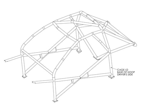 FORD Puma International Multipoint T45 roll cage kit. FIA Certificated 