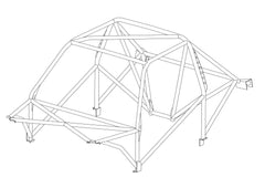 FORD Sierra Cosworth 'Factory Style' Multipoint 25CrMo4 roll cage kit 