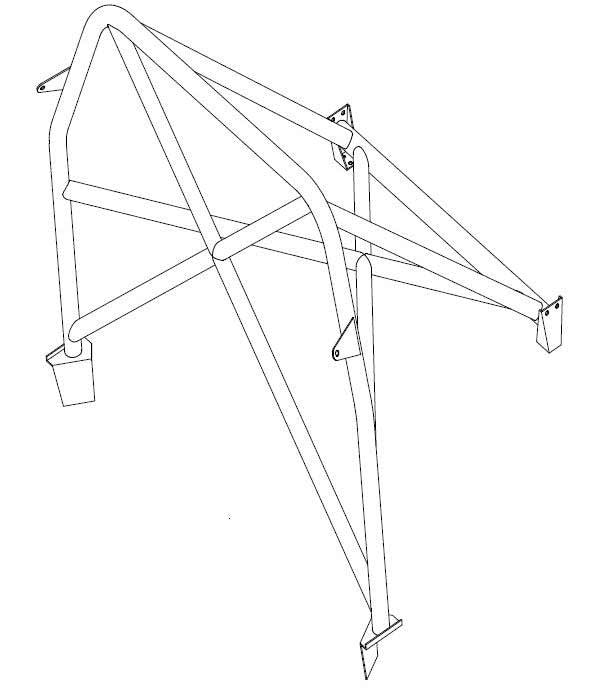HONDA Civic inc Type R EK4 Bolt-in Bolt-in CDS roll cage MS UK Compliant