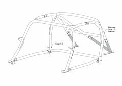JAGUAR E-Type Historic T45 roll cage. FIA/MSUK certificated to Appendix K