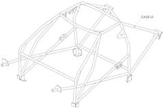 Subaru Legacy First Generation B Factory Style T45 FIA Certificated Historic Roll Cage Kit