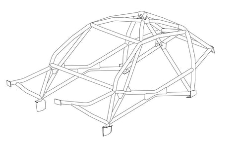 MAZDA RX7 MK 3 (FD) Multipoint CDS roll cage kit 