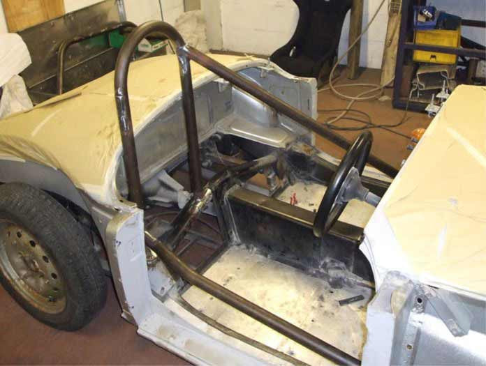 MG MGA Historic CDS roll cage kit. MS UK Compliant to Appendix K