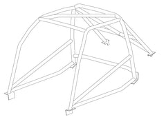 MG MGB Historic T45 roll cage kit. MS UK Compliant to Appendix K