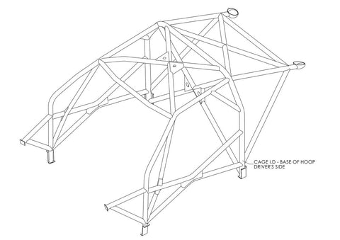 NISSAN 200SX S14 Multipoint CDS roll cage kit 