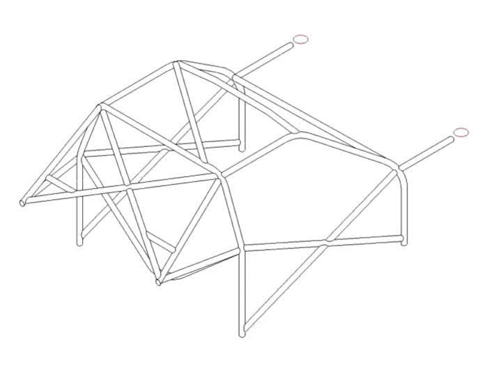 NISSAN Almera Multipoint CDS roll cage kit