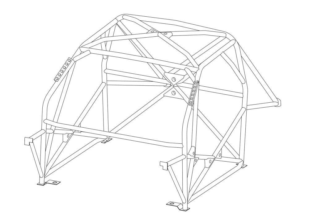 NISSAN Patrol Y62 International Multipoint T45 roll cage kit. FIA Certificated