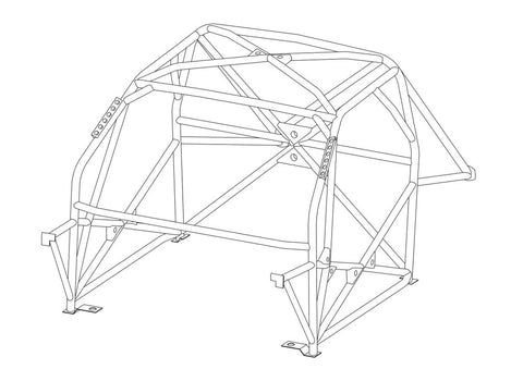 NISSAN Patrol Y62 International Multipoint T45 roll cage kit. FIA Certificated 