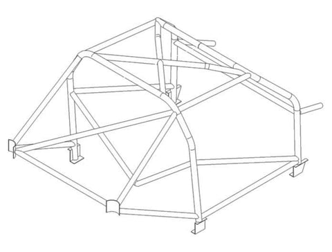 OPEL Ascona B 400 Historic T45 roll cage kit. FIA compliant 