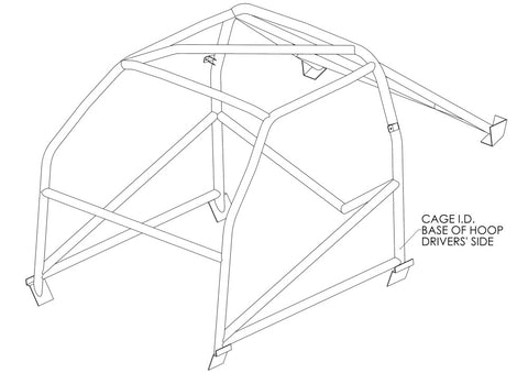 OPEL Kadett Multipoint T45 roll cage kit 