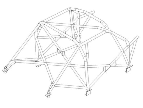 PEUGEOT 207 International Multipoint CDS roll cage kit. FIA Certificated 