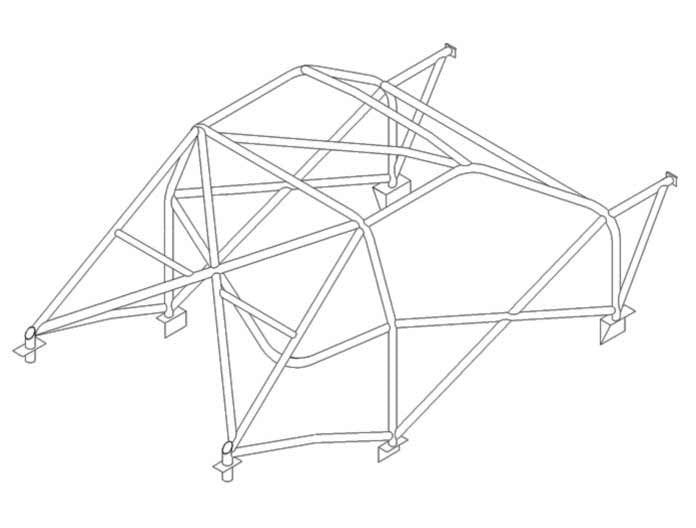 PEUGEOT 309 Multipoint CDS roll cage kit