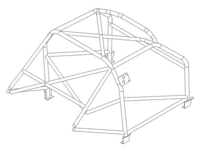 PEUGEOT 504 Multipoint CDS roll cage kit