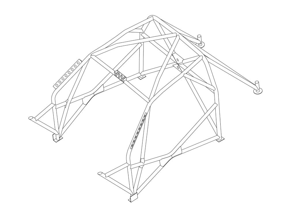 RENAULT Megane MK2 Multipoint CDS roll cage kit
